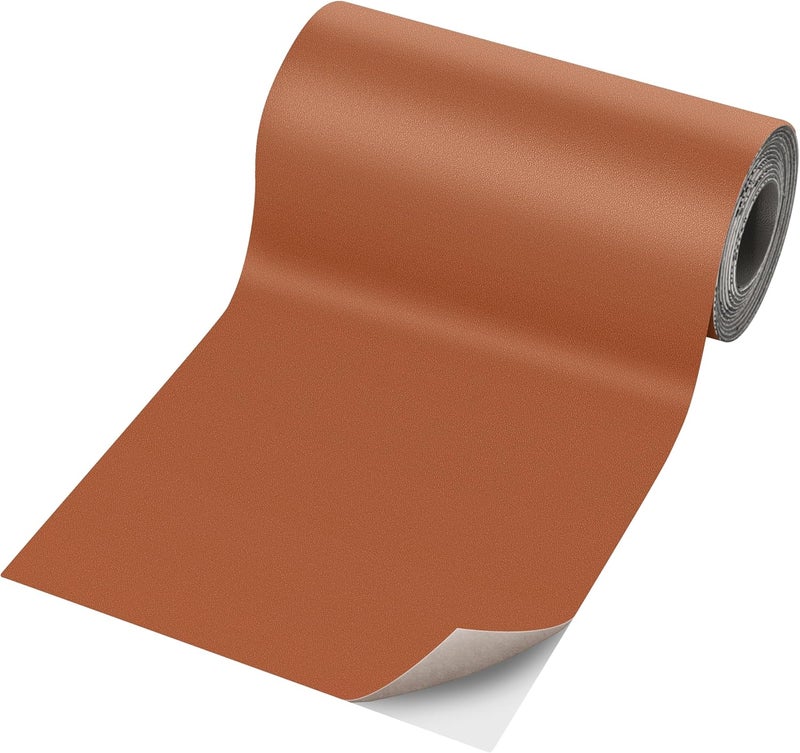 YAFLC Self Adhesive Leather Repair Tape Kit, 4"x 63" Leather Repair Patch for Furniture, Leather Repair Patch for Car seat, Sofas, Couch, Boat Seat Light Brown - Image 3